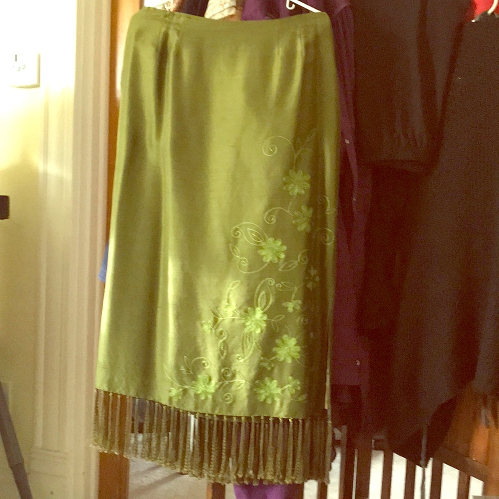 INC silk skirt